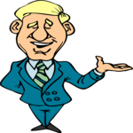 Businessman Smiling 2 Clip Art