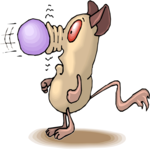 Rat Catching Ball Clip Art