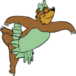 Ballet - Bear 5 Clip Art