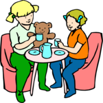 Tea Party 1 Clip Art