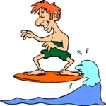 Surfer 30 Clip Art