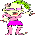 Mutant Female 38 Clip Art