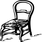 Antique Style Chair 5 Clip Art