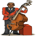 Bass Player 12 Clip Art