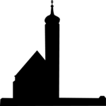 Small German Church 2 Clip Art