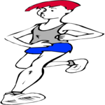 T & F - Runner 63 Clip Art