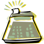 Adding Machine 4 Clip Art