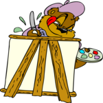 Bear - Artist 05 Clip Art