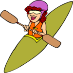 Kayaking 24 Clip Art