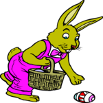 Bunny with Egg 10 Clip Art