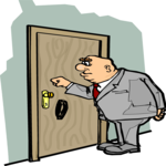 Knocking on Door Clip Art