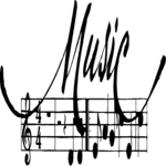 Music Title 2 Clip Art