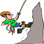 Rock Climber 11 Clip Art