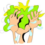 Washing Face 1 Clip Art