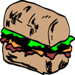 Sandwich - Submarine 12 Clip Art