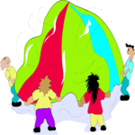 Parachute Fun 2 Clip Art