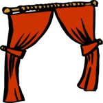 Curtains 1 Clip Art