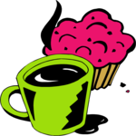 Coffee & Muffin 2 Clip Art