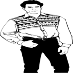 Man Standing 2 (2) Clip Art