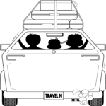 Family Vacation Frame Clip Art