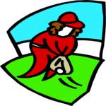 Baseball - Player 47 Clip Art