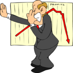 Profits Down Clip Art