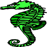 Seahorse 02 Clip Art