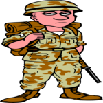 Soldier 08 (2) Clip Art