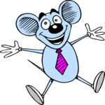 Mouse - Excited Clip Art