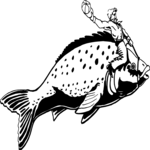 Fish Rodeo Clip Art