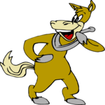 Donkey Yelling Clip Art