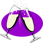 Champagne - Glasses 2 Clip Art