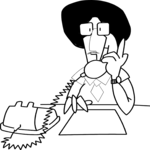 On Phone 11 Clip Art