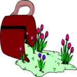 Garden in Coffee Cup Clip Art