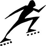 In-Line Skating 29 Clip Art