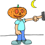 Costume - Pumpkinhead Clip Art