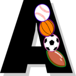 Sporty A Clip Art