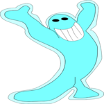 Stretch & Grin Clip Art