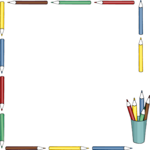 Pencil Frame 4 Clip Art