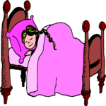 Girl Sleeping Clip Art