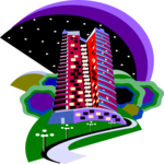 Apartment Building 16 Clip Art