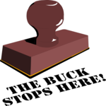 The Buck Stops Here! Clip Art