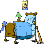 Bed - Baseball Fan Clip Art