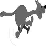 Cat Running 3 Clip Art