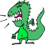 Dinosaur - Angry 2 Clip Art
