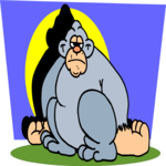 Gorilla 4 Clip Art