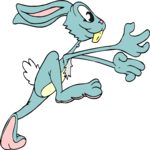 Rabbit Running 2 Clip Art