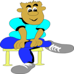 Legs Crossed 1 Clip Art