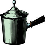 Antique Style Saucepan 1 Clip Art