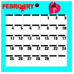 89 February Leap - Thurs Clip Art